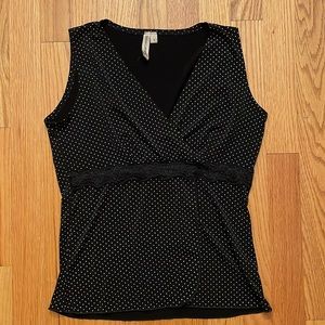 Susan Lawrence Polka Dot Sleeveless Top